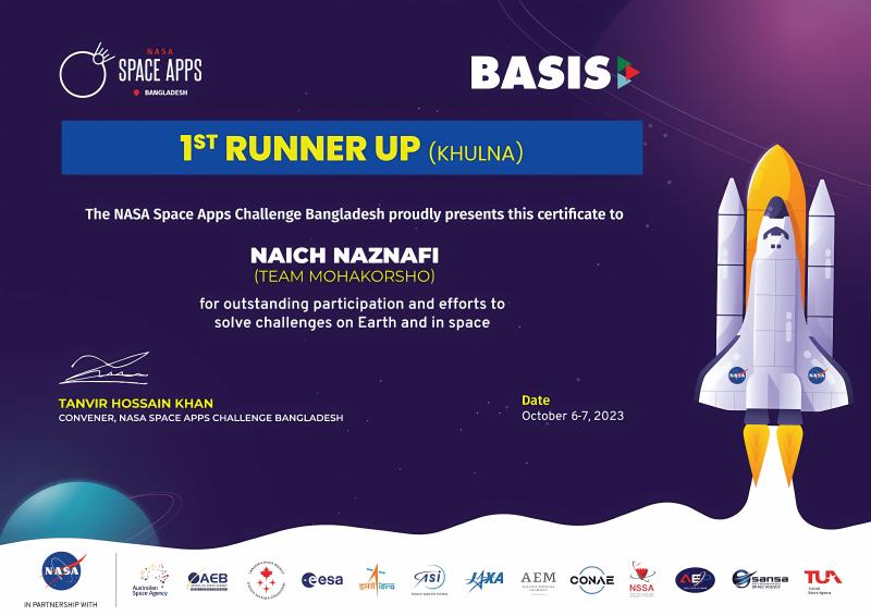 Nasa Space App Challenge Bangladesh 2023 - Galactic Problem Solver